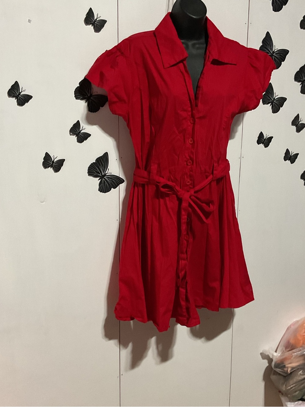 Chesley Vibrant Red Stretch dress